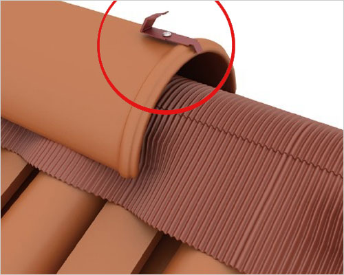 屋面瓦防风扣-锥脊瓦搭扣